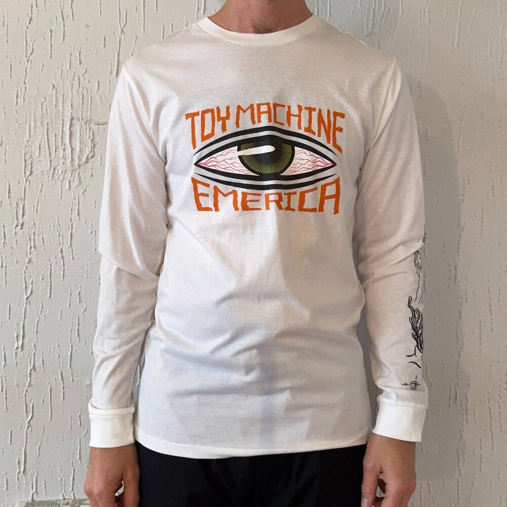 Toy Machine x Emerica Men's Long Sleeve Tee Medium